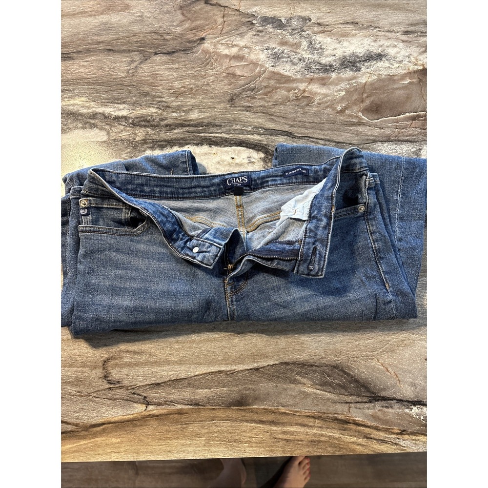 Chaps Women's Slim Boyfriend Jeans Size 8/29 Medium Wash Denim